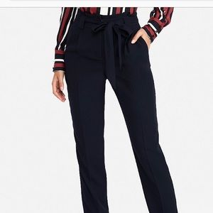 Express - High waist sash ankle pant Size 0
